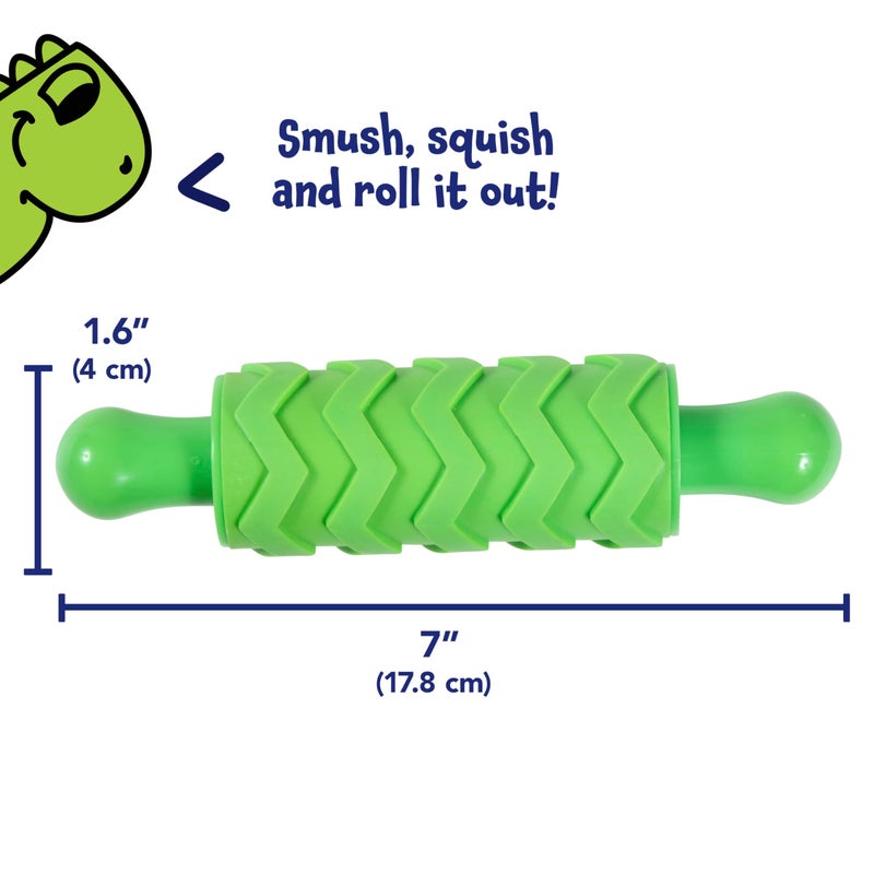 READY 2 LEARN Paint and Dough Texture Rollers | Set of 4 | Patterned Rolling Pins for Kids | Play Dough Accessories and Art Tools - Image 4
